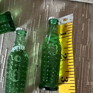 Sprite Green Glass small Vtg bottles ornamental bottles